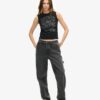 Retro Embellished Slim Vest Top