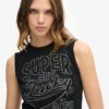 Retro Embellished Slim Vest Top