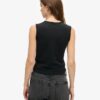 Retro Embellished Slim Vest Top