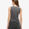 Retro Embellished Slim Vest Top