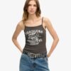 Retro Rocker Graphic Rib Cami Top