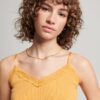 Rib Lace Trim Cami Top