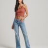 Rib Lace Trim Cami Top