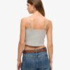 Rib Lace Trim Cami Top
