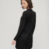 Satin Mock Neck Mini Dress