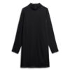 Satin Mock Neck Mini Dress