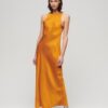 Satin Racer Midi Dress
