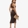 Scoop Neck Jersey Midi Dress