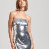 Sequin Bandeau Bodycon Dress