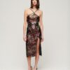 Sequin Halter Midi Dress