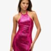 Sequin Halter Neck Midi Dress
