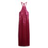 Sequin Halter Neck Midi Dress