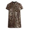 Sequin T-Shirt Mini Dress