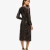 Sequin Wrap Maxi Dress