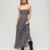 Sheered Back Maxi Dress