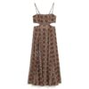 Sheered Back Maxi Dress