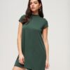 Short Sleeve A-Line Mini Dress