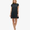 Short Sleeve A-Line Mini Dress
