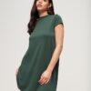 Short Sleeve A-Line Mini Dress