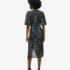 Short Sleeve Sheer Midi Dress