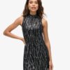 Sleeveless Sequin a Line Mini Dress