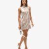Sleeveless Sequin a Line Mini Dress