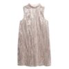 Sleeveless Sequin a Line Mini Dress