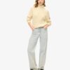 Slouchy Cable Roll Neck Jumper
