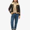 Slouchy Cable Roll Neck Jumper