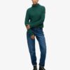 Slouchy Cable Roll Neck Jumper