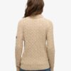 Slouchy Cable Roll Neck Jumper