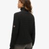 Slouchy Cable Roll Neck Jumper