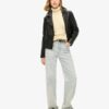 Slouchy Cable Roll Neck Jumper