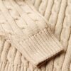Slouchy Cable Roll Neck Jumper