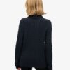 Slouchy Cable Roll Neck Jumper