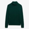 Slouchy Cable Roll Neck Jumper