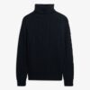 Slouchy Cable Roll Neck Jumper