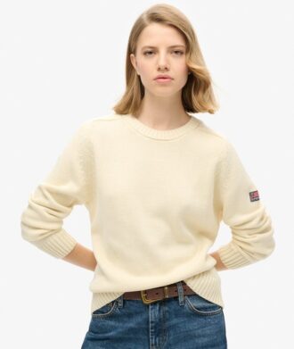 Slouchy Knitted Crew Jumper