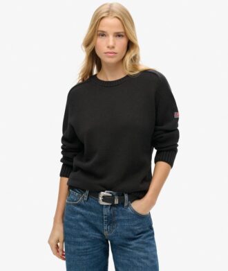 Slouchy Knitted Crew Jumper