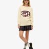 Slouchy Knitted Graphic Crew Jumper