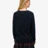 Slouchy Knitted Graphic Crew Jumper