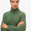 Slouchy Stitch Roll Neck Knit