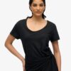 Slub Midi Wrap Dress