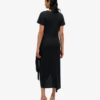 Slub Midi Wrap Dress