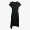 Slub Midi Wrap Dress
