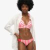 Stripe Triangle Bikini Top