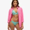 Striped Cheeky Bikini Bottoms