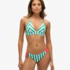 Striped Cheeky Bikini Bottoms