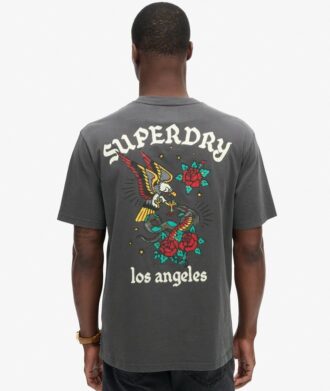 Tattoo Back Graphic Loose T-Shirt