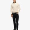 Textured Crew Knitted Jumper